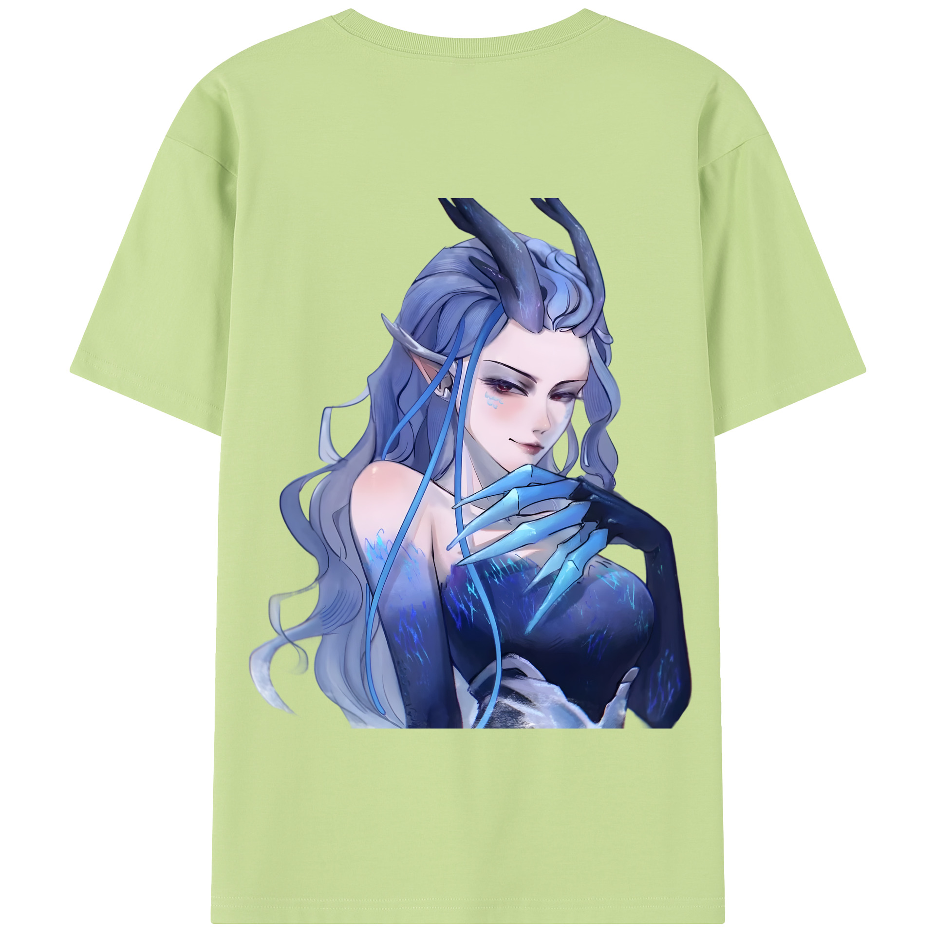 （画像用） Ne Zha 2 ナタ 魔童の大暴れ 綿100％半袖Tシャツ（背面プリント）